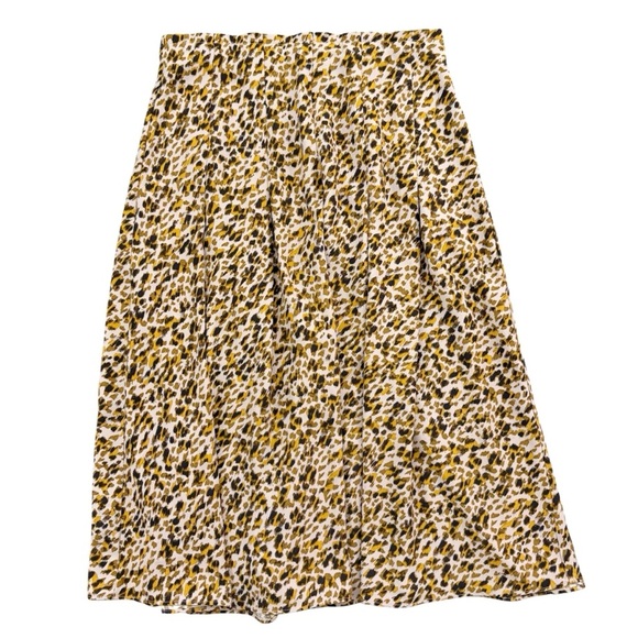 Ann Taylor Leopard Midi Skirt - Picture 2 of 10